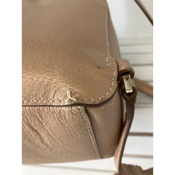 KATE SPADE LARGE NUDE LEATHER BACKPACK - Picture 9 of 16